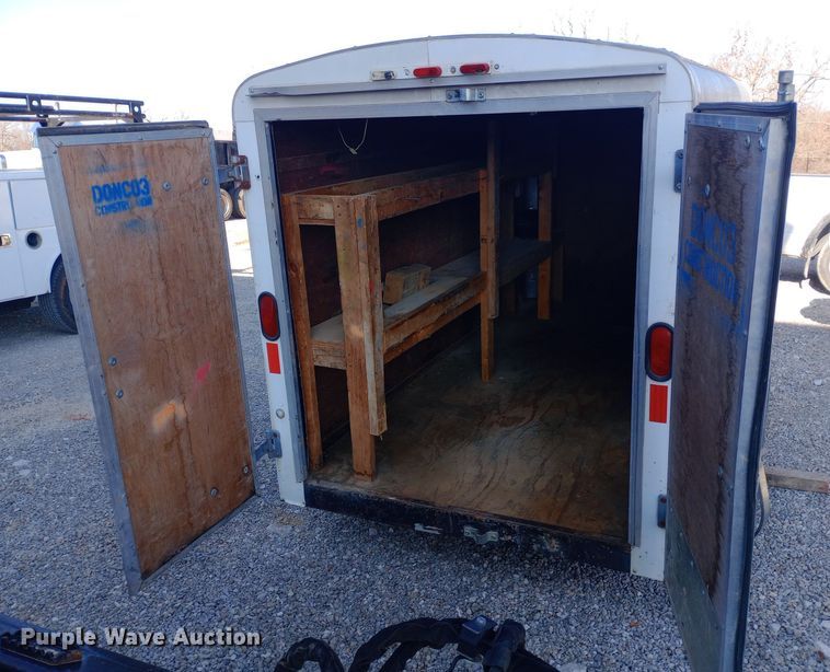 image for item EN8658 2015 Shop built enclosed cargo trailer