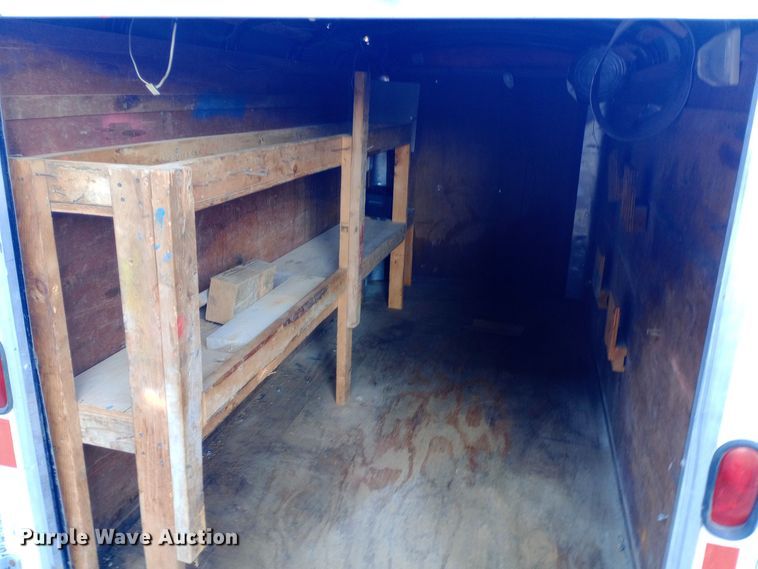 image for item EN8658 2015 Shop built enclosed cargo trailer