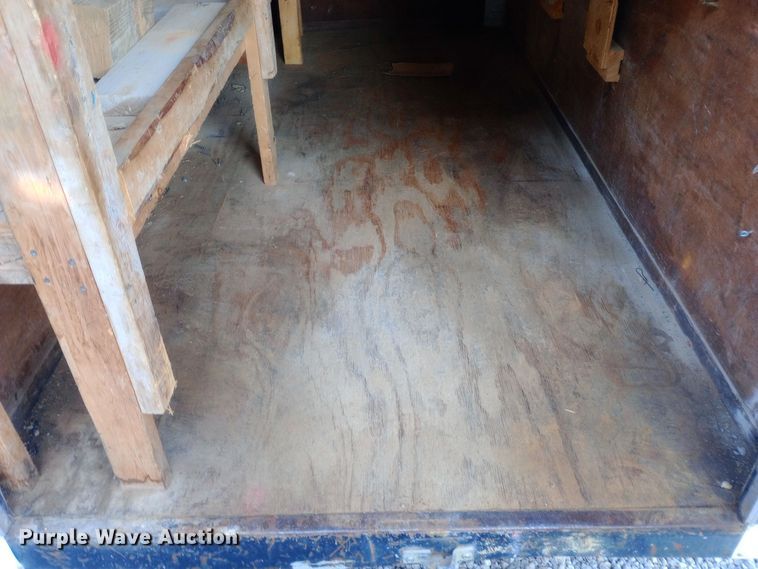 image for item EN8658 2015 Shop built enclosed cargo trailer