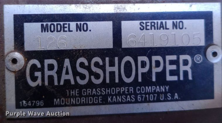 image for item EN8665 Grasshopper 126 ZTR lawn mower