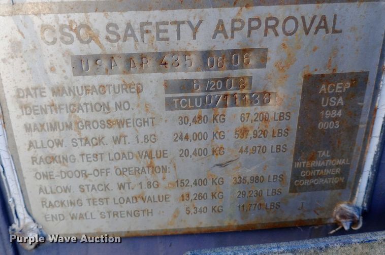 image for item EN8666 Shipping container