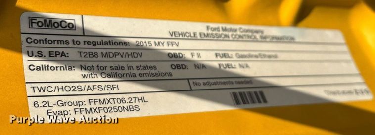 image for item ER4749 2015 Ford F350 Super Duty XL utility bed pickup truck