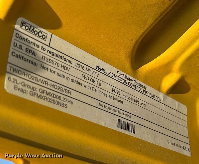 image for item ER4758 2016 Ford F350 Super Duty XL utility bed pickup truck