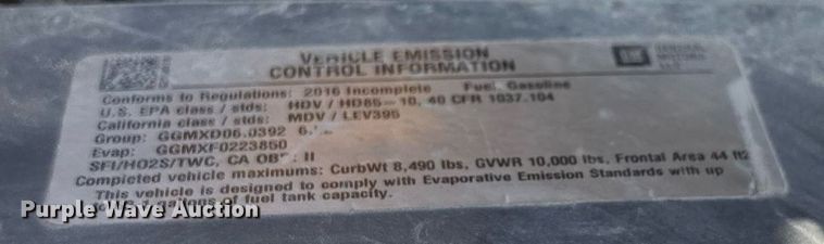 image for item ER4772 2016 Chevrolet Silverado 3500HD utility bed pickup truck