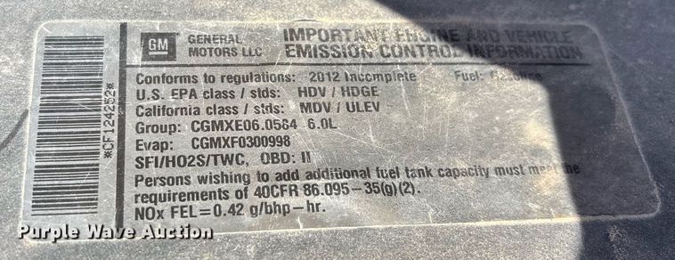 image for item ER4773 2012 Chevrolet Silverado 2500HD utility bed pickup truck