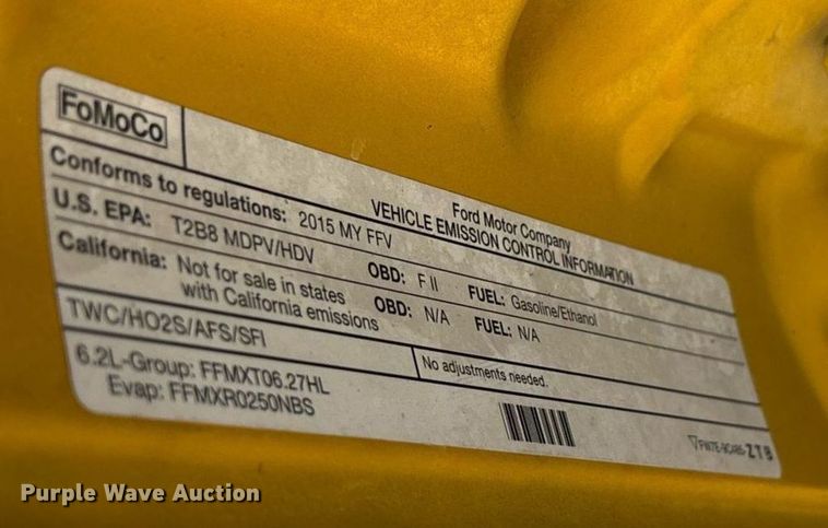 image for item ER4782 2015 Ford F350 Super Duty XL utility bed pickup truck