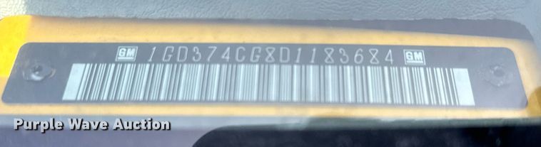 image for item LH9399 2013 GMC Magnavan box truck