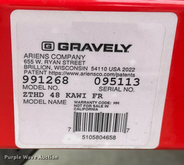 image for item LH9412 Gravely  ZT/HD ZTR lawn mower