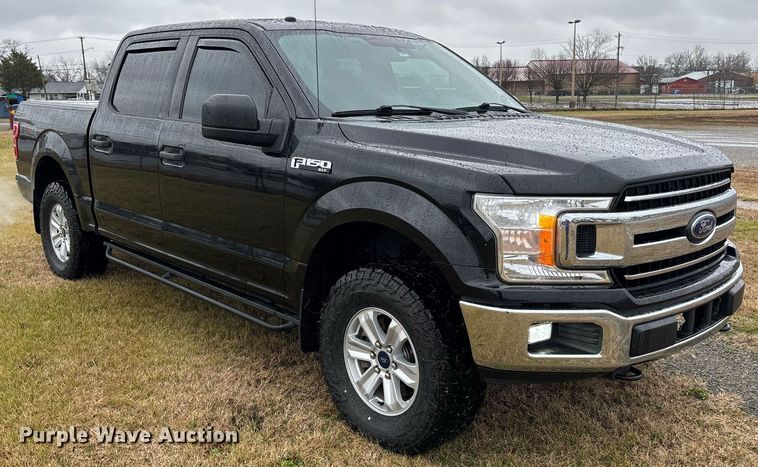 image for item OJ9345 2018 Ford F150 SuperCrew pickup truck