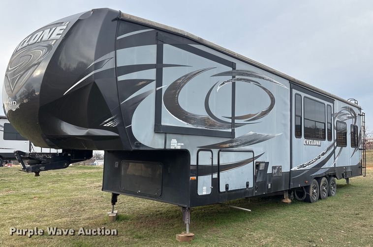 image for item OK9476 2014 Heartland 4100 Cyclone toy hauler camper