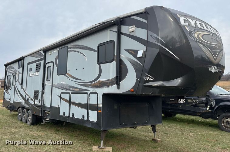 image for item OK9476 2014 Heartland 4100 Cyclone toy hauler camper