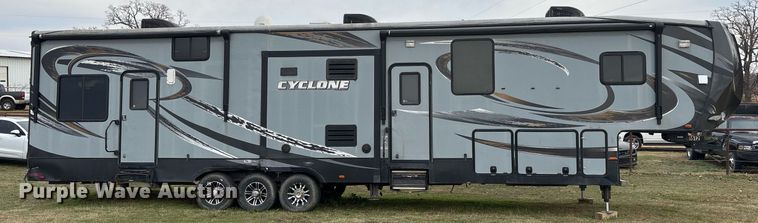 image for item OK9476 2014 Heartland 4100 Cyclone toy hauler camper