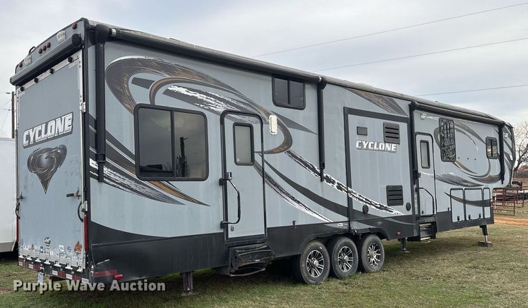 image for item OK9476 2014 Heartland 4100 Cyclone toy hauler camper