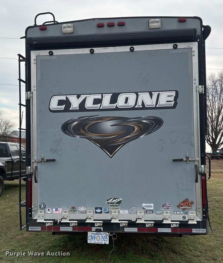 image for item OK9476 2014 Heartland 4100 Cyclone toy hauler camper