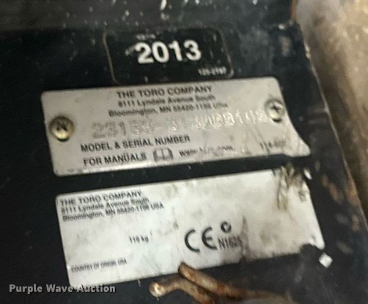 image for item DN0894 2013 Toro compact utility loader breaker