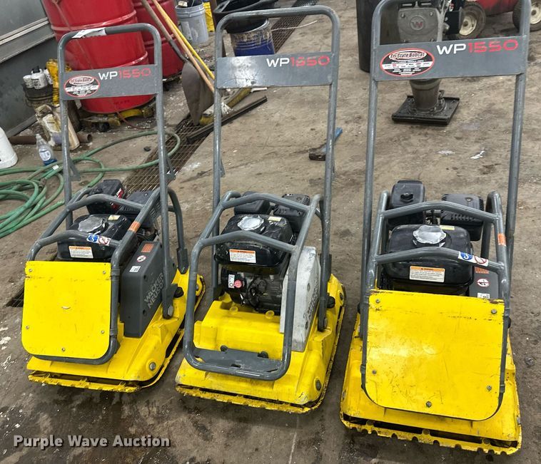 image for item DN0904 (3) Wacker WP1550 plate compactors