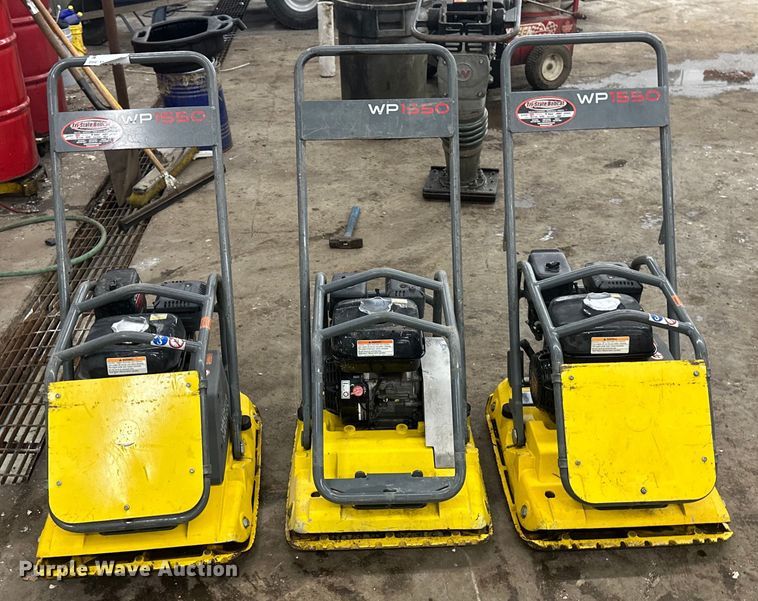 image for item DN0904 (3) Wacker WP1550 plate compactors