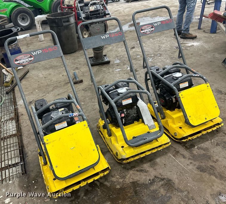 image for item DN0904 (3) Wacker WP1550 plate compactors