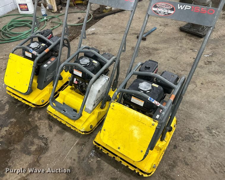 image for item DN0904 (3) Wacker WP1550 plate compactors