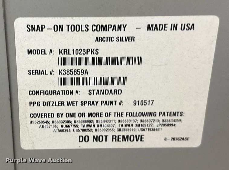 image for item DN0921 Snap-on  toolbox