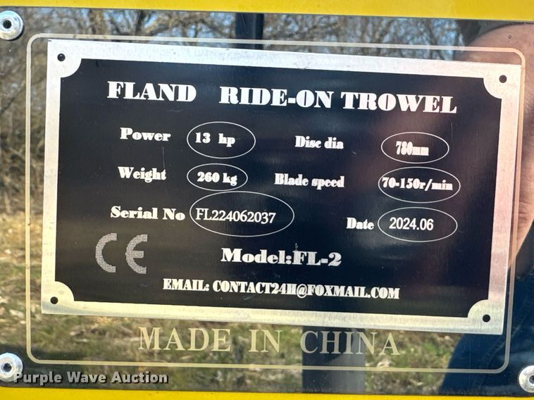 image for item DO0199 2024 Fland FL-2 power trowel