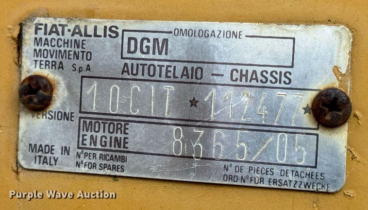 image for item DP6826 1982 Fiat-Allis 10-C dozer