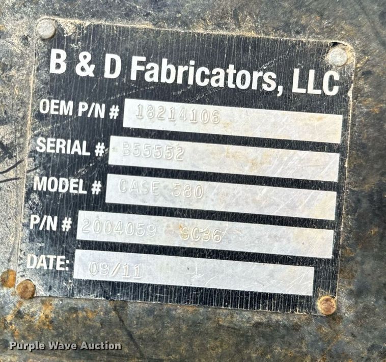 image for item DP6829 1996 Case 580 Super L backhoe