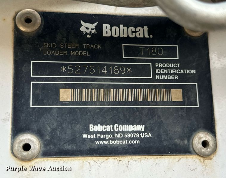 image for item DP6830 2005 Bobcat  T180  tracked skid steer loader