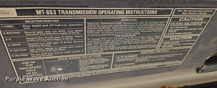 image for item DQ5340 1986 Ford L8000 dump truck