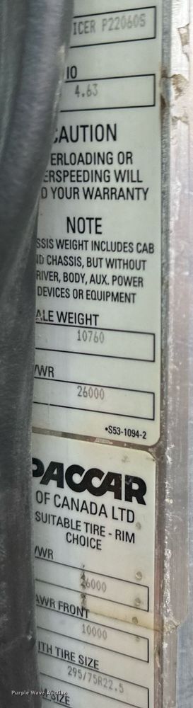 image for item DS3353 2009 Peterbilt 335 utility / service truck