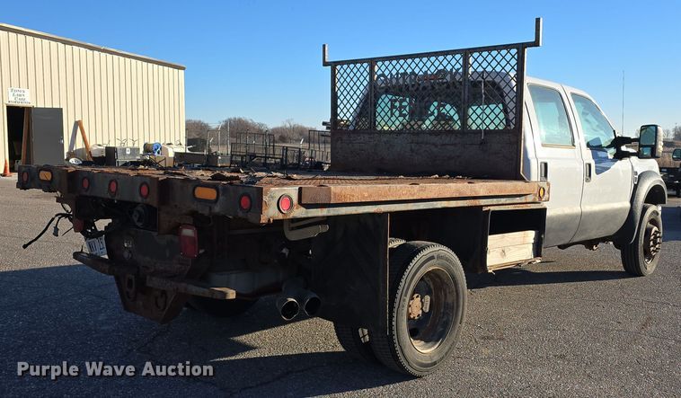 image for item DV0185 2009 Ford F450 Super Duty XL Crew Cab flatbed truck