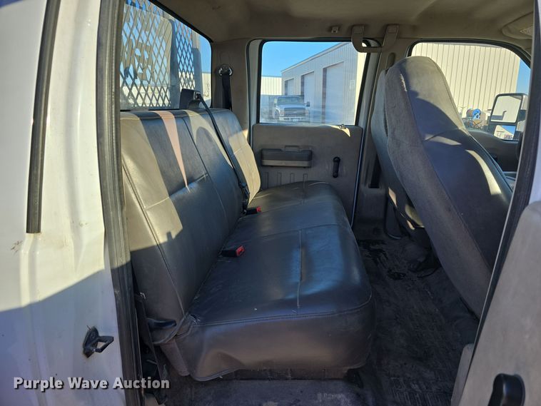 image for item DV0185 2009 Ford F450 Super Duty XL Crew Cab flatbed truck