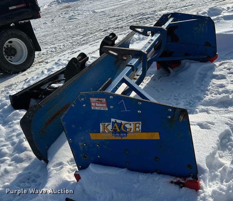 image for item DV0556 Kage  skid steer snow pusher