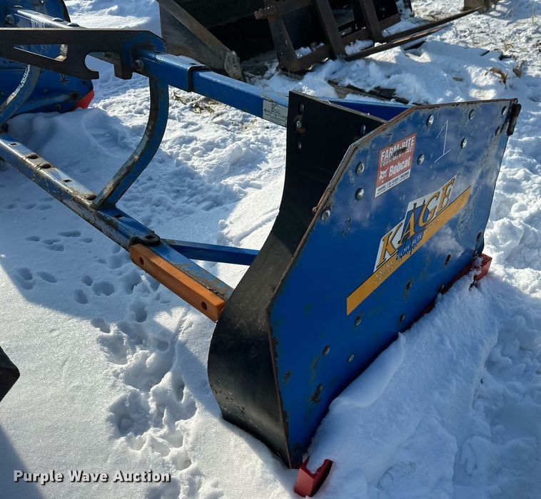 image for item DV0556 Kage  skid steer snow pusher