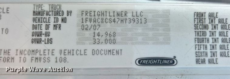 image for item EG1067 2007 Freightliner  Business Class M2 Crew Cab utility / service truck