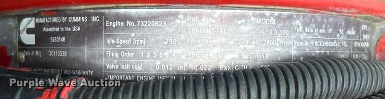 image for item EG1146 2012 Freightliner  Business Class M2 Crew Cab utility / service truck