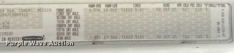 image for item EG1146 2012 Freightliner  Business Class M2 Crew Cab utility / service truck