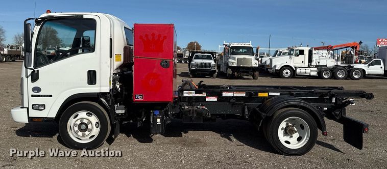 image for item EG2353 2016 Isuzu NPR roll-off container truck