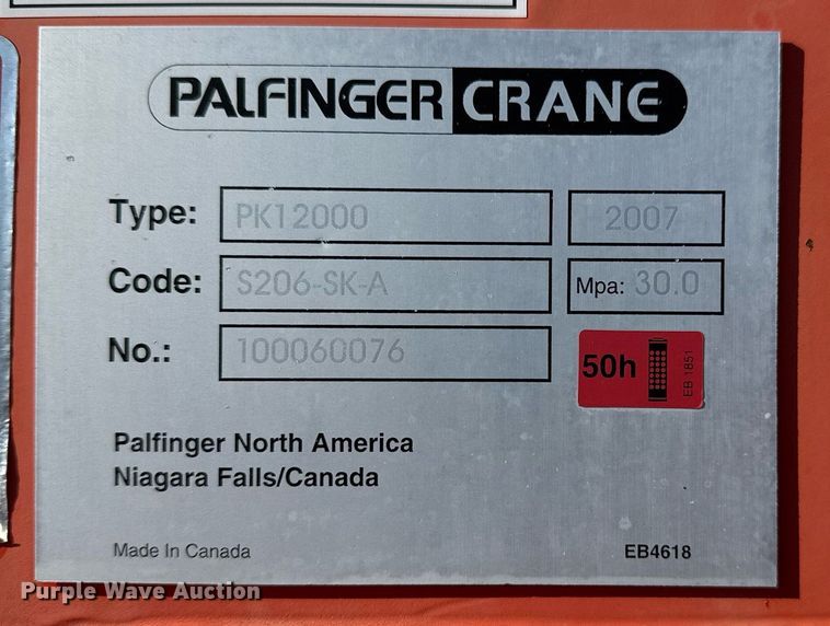 image for item EG2402 2007 Freightliner  Business Class M2 Ext. Cab crane truck