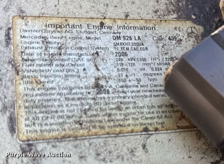 image for item EG2402 2007 Freightliner  Business Class M2 Ext. Cab crane truck