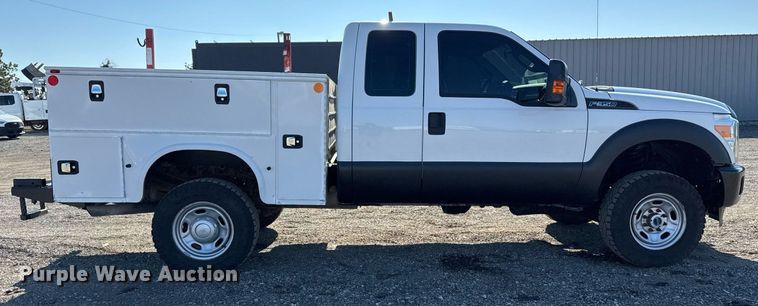 image for item EG2404 2015 Ford F350 Super Duty SuperCab utility bed pickup truck