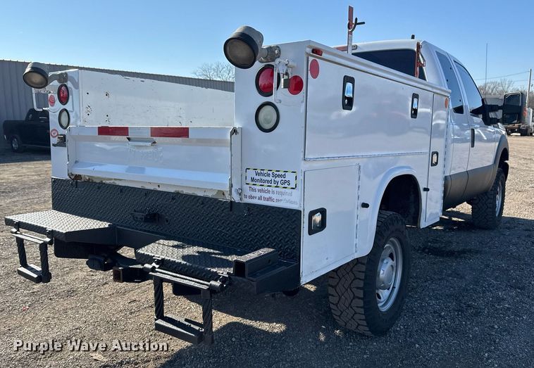image for item EG2404 2015 Ford F350 Super Duty SuperCab utility bed pickup truck