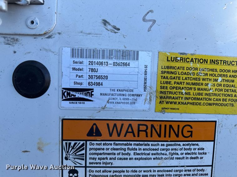 image for item EG2404 2015 Ford F350 Super Duty SuperCab utility bed pickup truck