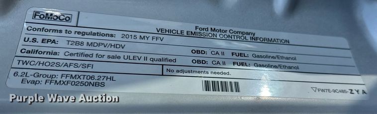 image for item EG2404 2015 Ford F350 Super Duty SuperCab utility bed pickup truck