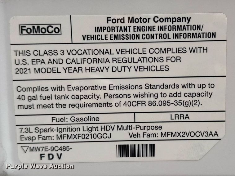 image for item EG2415 2022 Ford E350 Super Duty van with bucket lift