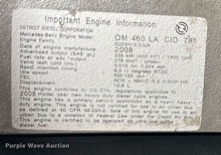 image for item EG2424 2010 Freightliner Business Class M2 crane truck