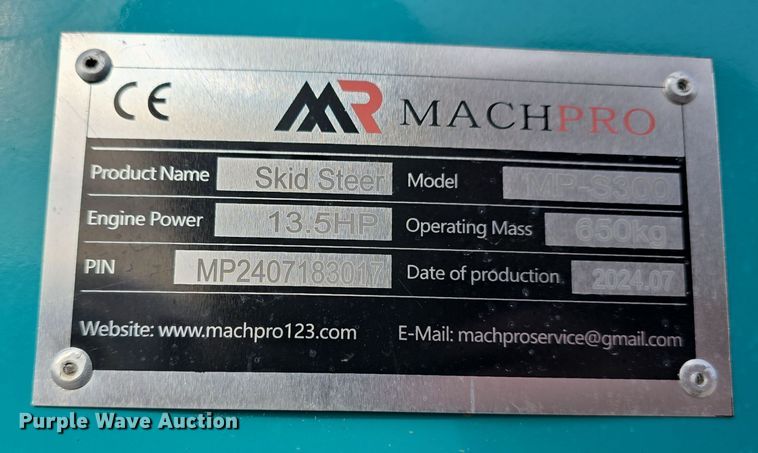 image for item EH8515 2024 MachPro MP-S300 compact utility loader