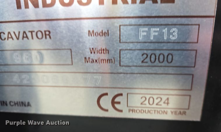 image for item EH8516 2024 FF Industrial FF13 mini excavator