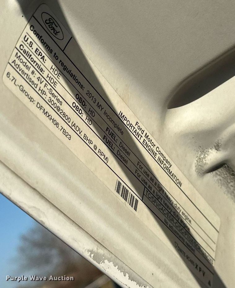 image for item EJ5324 2013 Ford F550 utility / service truck