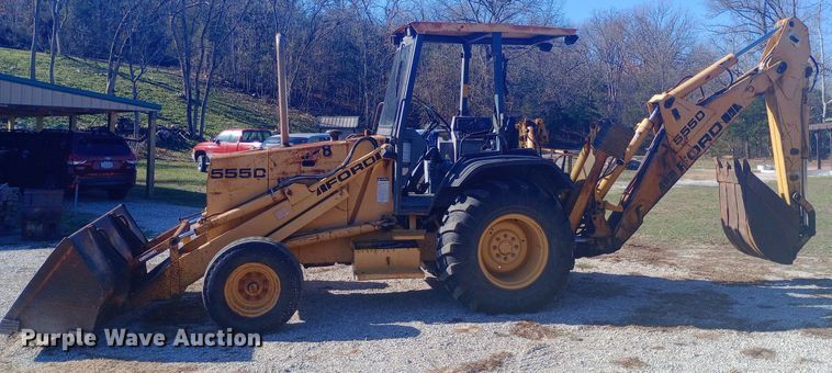 image for item EN8643 1994 New Holland 555D backhoe